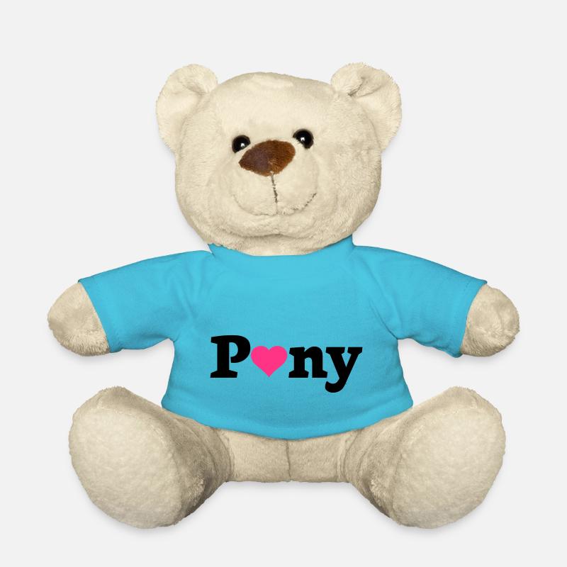 Pony Herz - Teddy - Atollblau