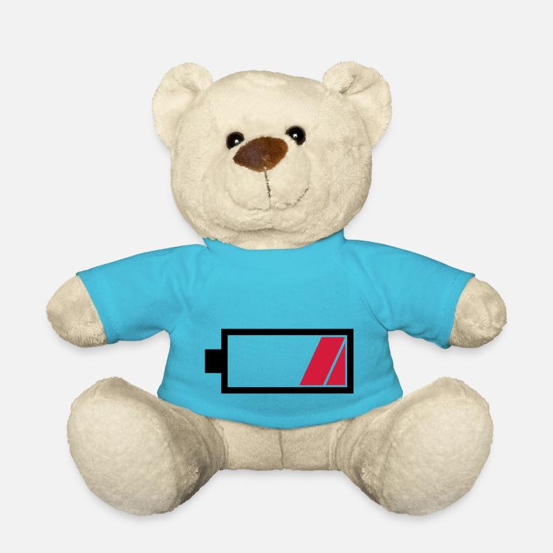 Akku leer Partner Motiv - Teddy - Atollblau