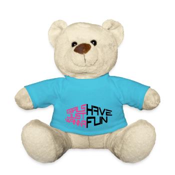 perspektive girls just wanna have fun spruch text - Teddy - Atollblau - Vorne