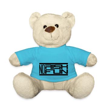 bar no risk no fun claim risk danger - Teddy Bear - atoll blue - Front