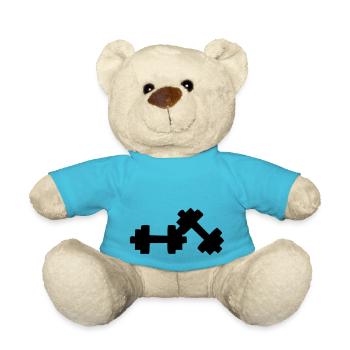Hanteln, Kraftsport - Teddy - Atollblau - Vorne