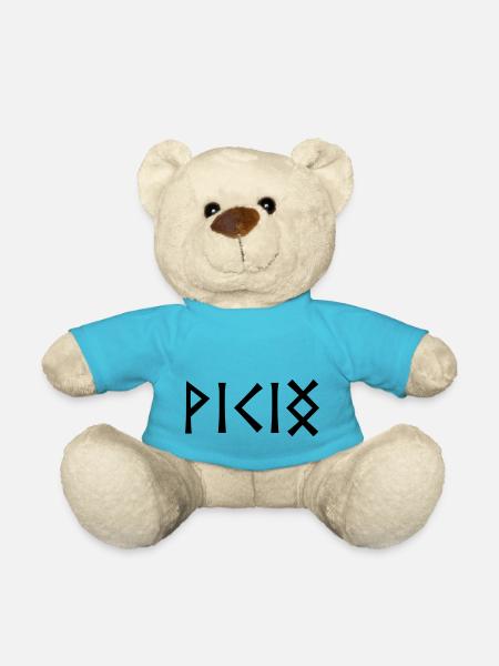 Viking en runes - Nounours - bleu outremer