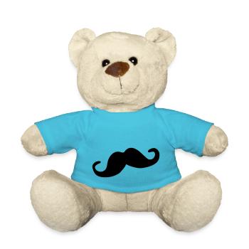 Moustache - Nounours - bleu outremer - Devant