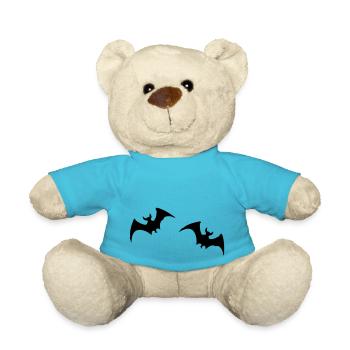 Bat 2 - Teddy Bear - atoll blue - Front