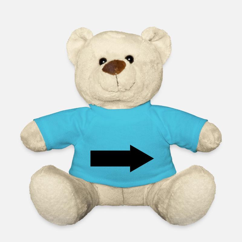 Flèche vers la droite - Nounours - bleu outremer