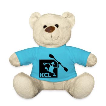 KCL Logo schwarz - Teddy - Atollblau - Vorne
