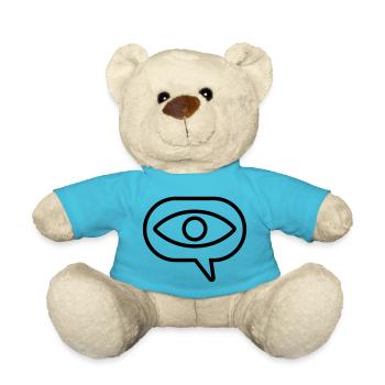 Visuell Sehen Auge Sprechblase - Teddy - Atollblau - Vorne