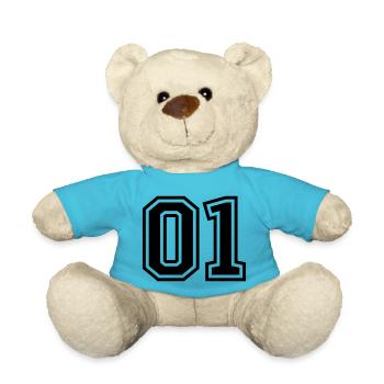 01 eins nummer - Teddy - Atollblau - Vorne