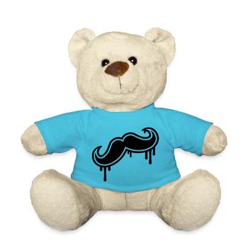 Moustache - Teddy Bear - atoll blue - Front