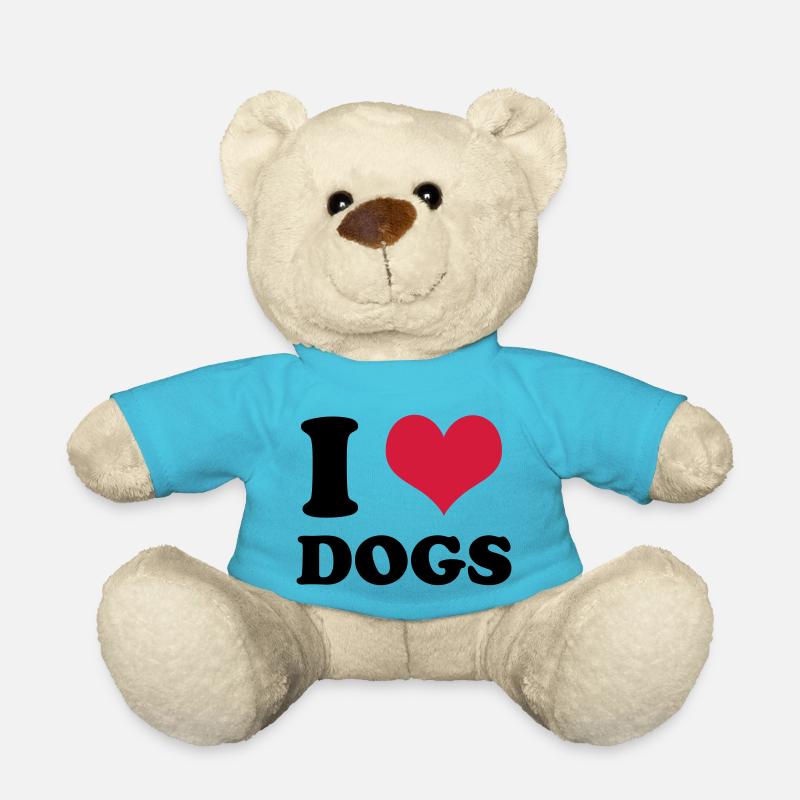 I Love Dogs - Teddy - Atollblau