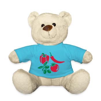 Vegetables - Teddy Bear - atoll blue - Front