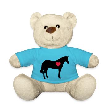 Horse - Teddy Bear - atoll blue - Front