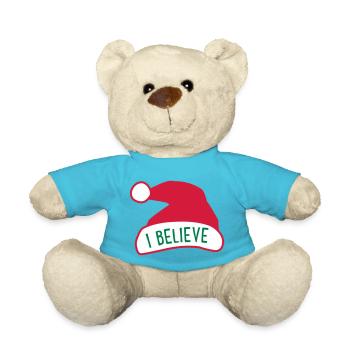 Ich glaube an den Weihnachtsmann - Teddy - Atollblau - Vorne