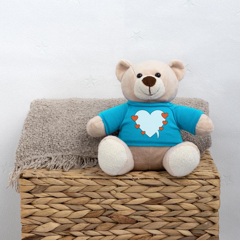 Speech bubble with hearts Teddy Bear