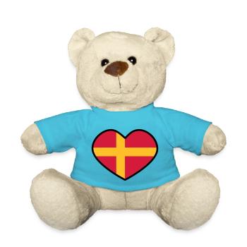 Skåne heart - Teddy Bear - atoll blue - Front