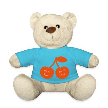 cerises mignonnes - Nounours - bleu outremer - Devant