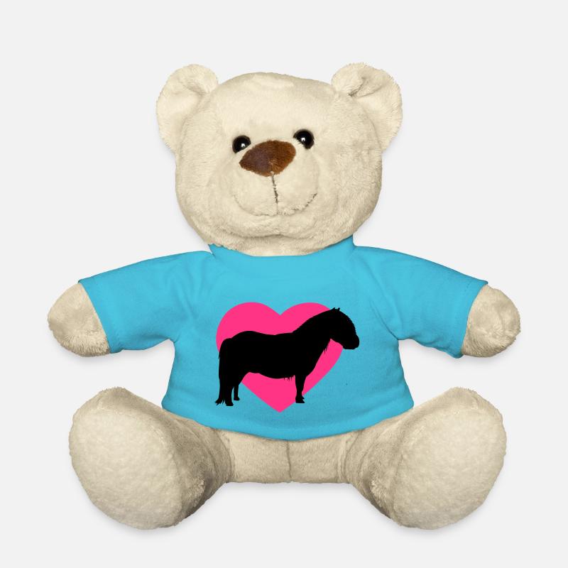 Pony und Herz - Teddy - Atollblau