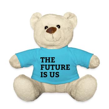 The Future Is Us - Rettet das Klima Geschenk - Teddy - Atollblau - Vorne