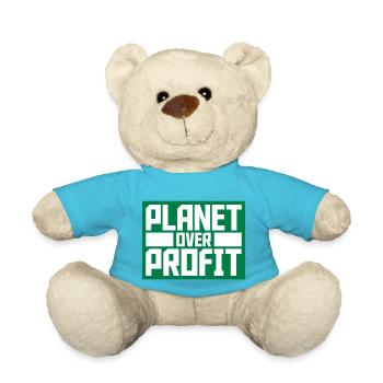 planet over profit Zitat - Teddy - Atollblau - Vorne