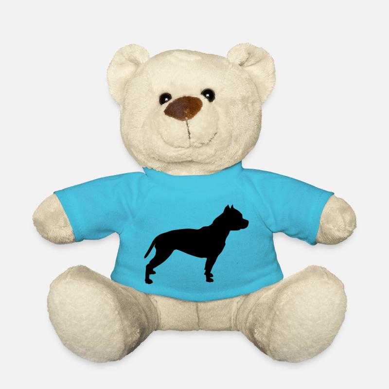 Pitbull Silhouette 1 - Nounours - bleu outremer