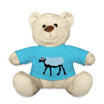 sheep_farm_animal - Teddy Bear - atoll blue - Front