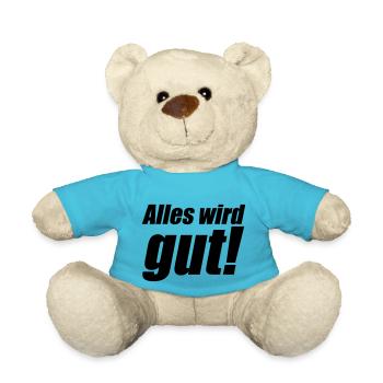 Alles wird gut - Teddy - Atollblau - Vorne