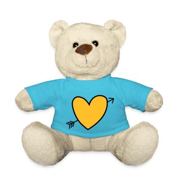 Heart - Teddy - Atollblau - Vorne