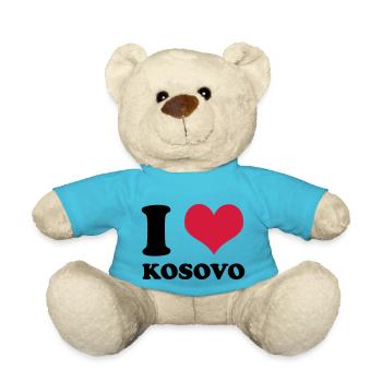 i love kosovo - Teddy - Atollblau - Vorne