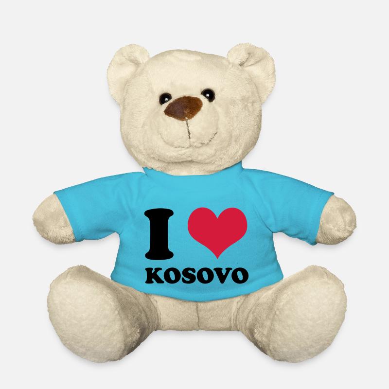 j'aime le kosovo - Nounours - bleu outremer