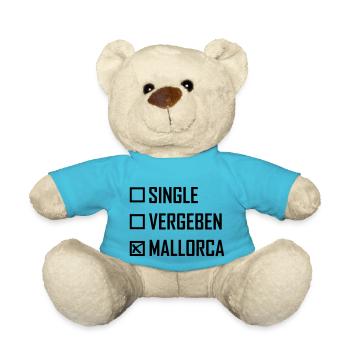 Singel Vergeben Mallorca Spruch - Teddy - Atollblau - Vorne