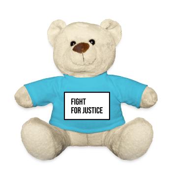 Fight For Justice - Teddy Bear - atoll blue - Front