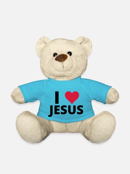 J’AIME JÉSUS ♥ - Nounours - bleu outremer