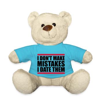Date Mistakes Zitat Logo - Teddy - Atollblau - Vorne
