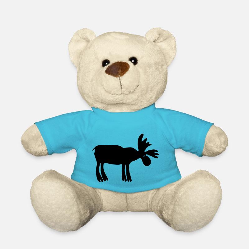 Elch - Teddy - Atollblau