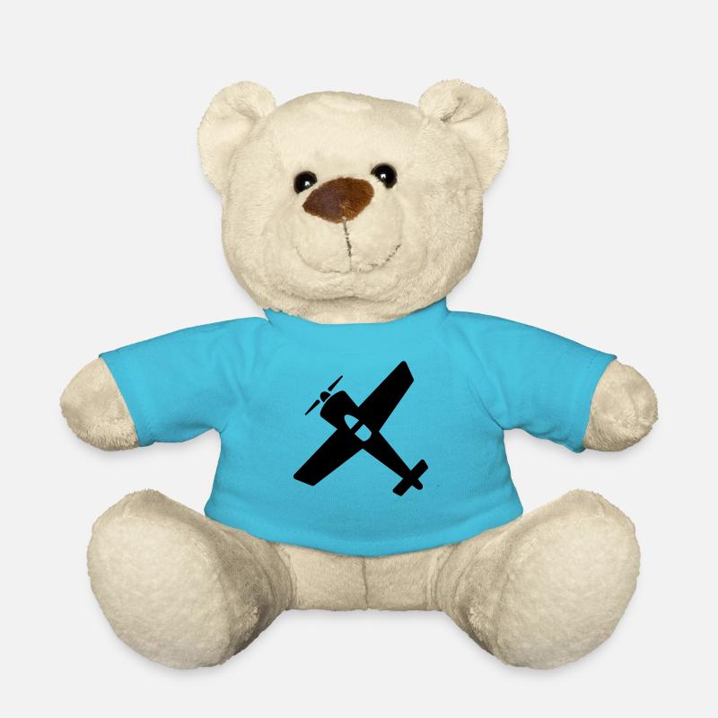 Flugzeug Geschenk Modellflugzeug - Teddy - Atollblau