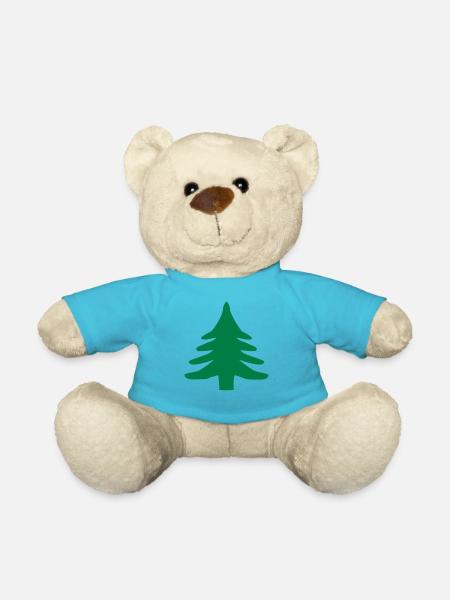 Christmas tree - Teddy Bear - atoll blue
