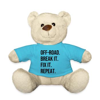 Off-road. Break it. Fix it. Repeat off-road terrain - Teddy Bear - atoll blue - Front