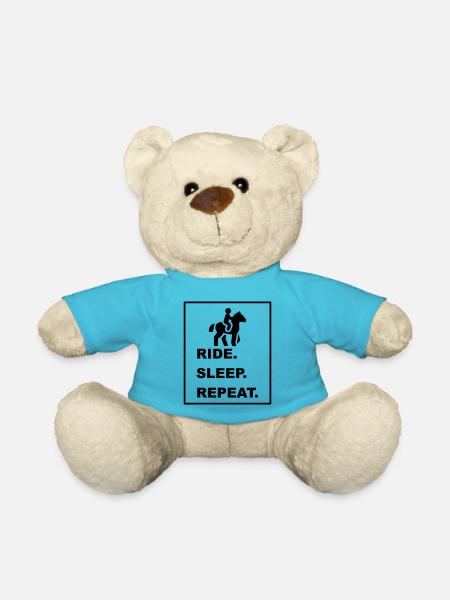 Design cool « Ride Sleep Repeat » pour lui et elle - Nounours - bleu outremer