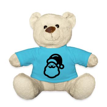 Weihnachtsmann - Teddy - Atollblau - Vorne