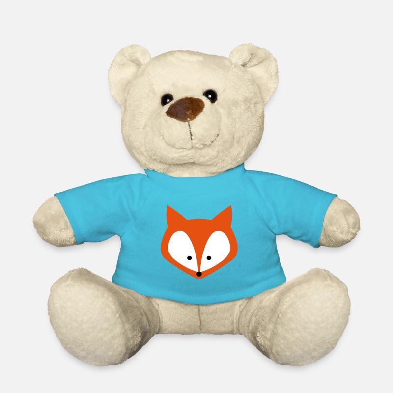 fox - Teddy Bear - atoll blue