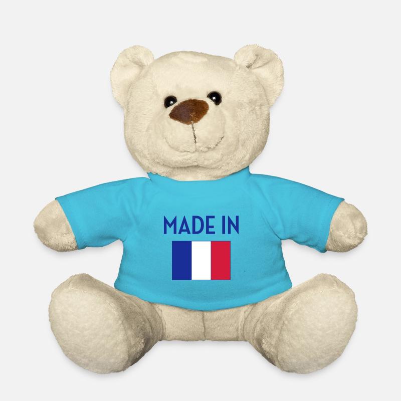 Made in France - Teddy Bear - atoll blue