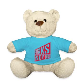 punks not dead Zitat - Teddy - Atollblau - Vorne