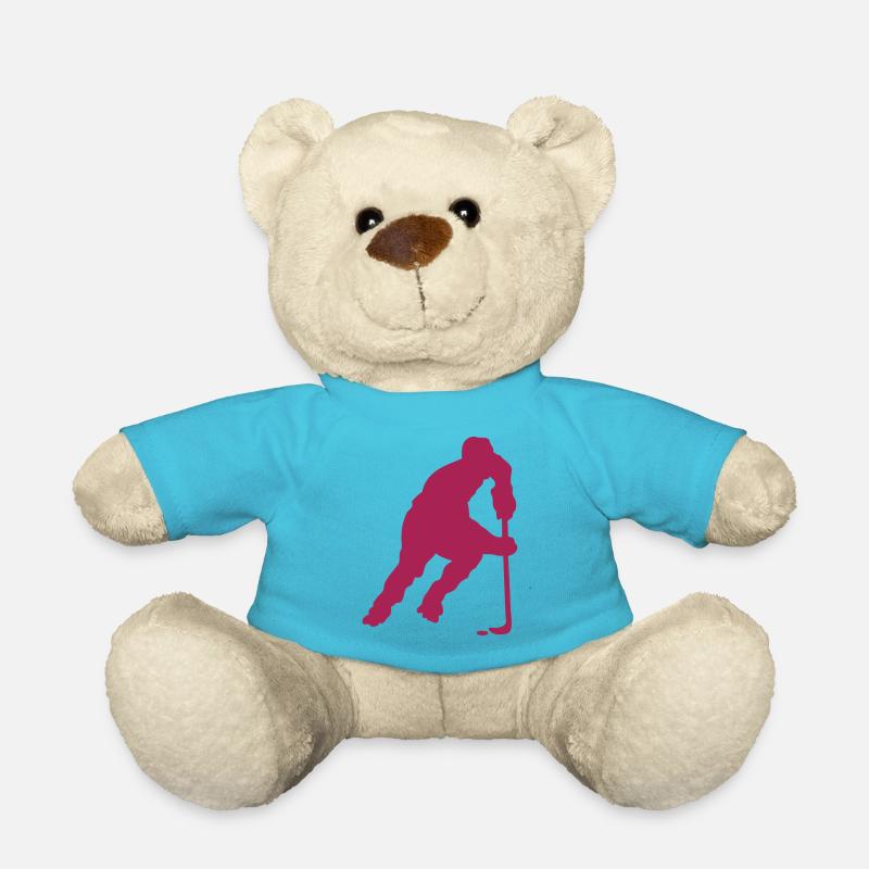 Roller Inline Hockey Silhouette Charakter - Teddy - Atollblau