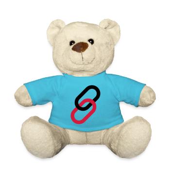 Link als Symbol - Teddy - Atollblau - Vorne