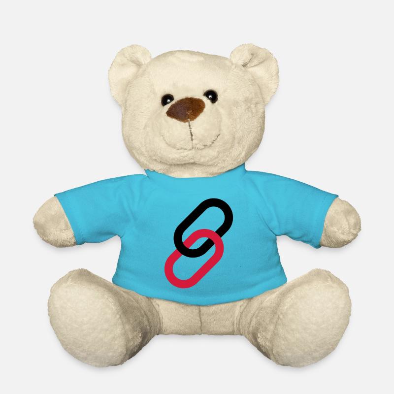 Link as symbol - Teddy Bear - atoll blue