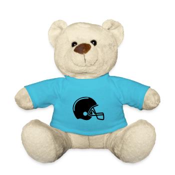 Icône Casque de football - Nounours - bleu outremer - Devant