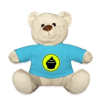Muffin Silhouette icon - Teddy Bear - atoll blue - Front