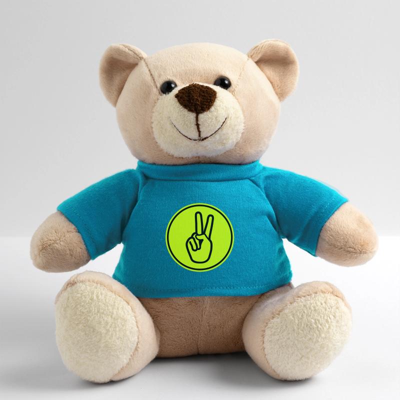 Hand Peace Teddy Bear
