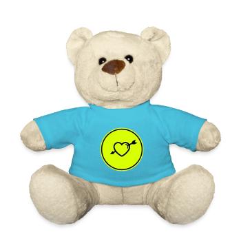 Heart symbol arrow - Teddy Bear - atoll blue - Front