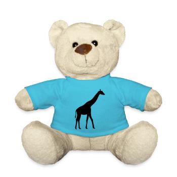 Giraffe - Teddy - Atollblau - Vorne